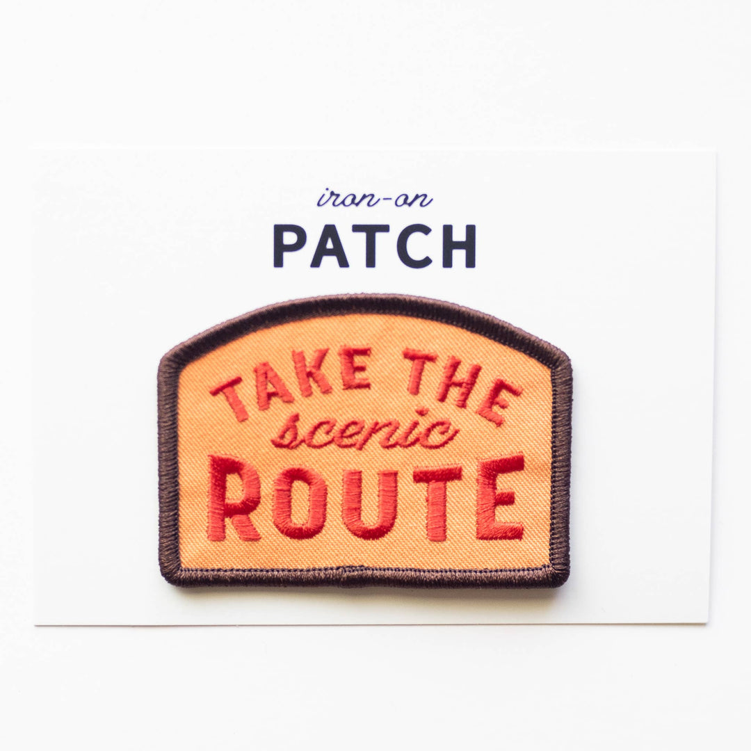 Union Made - Take the Scenic Route Embroidered Iron on Patch