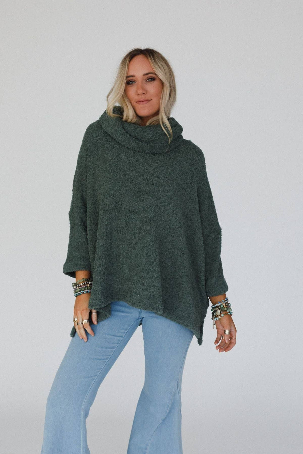 Hartlie Sweater Top - Basil
