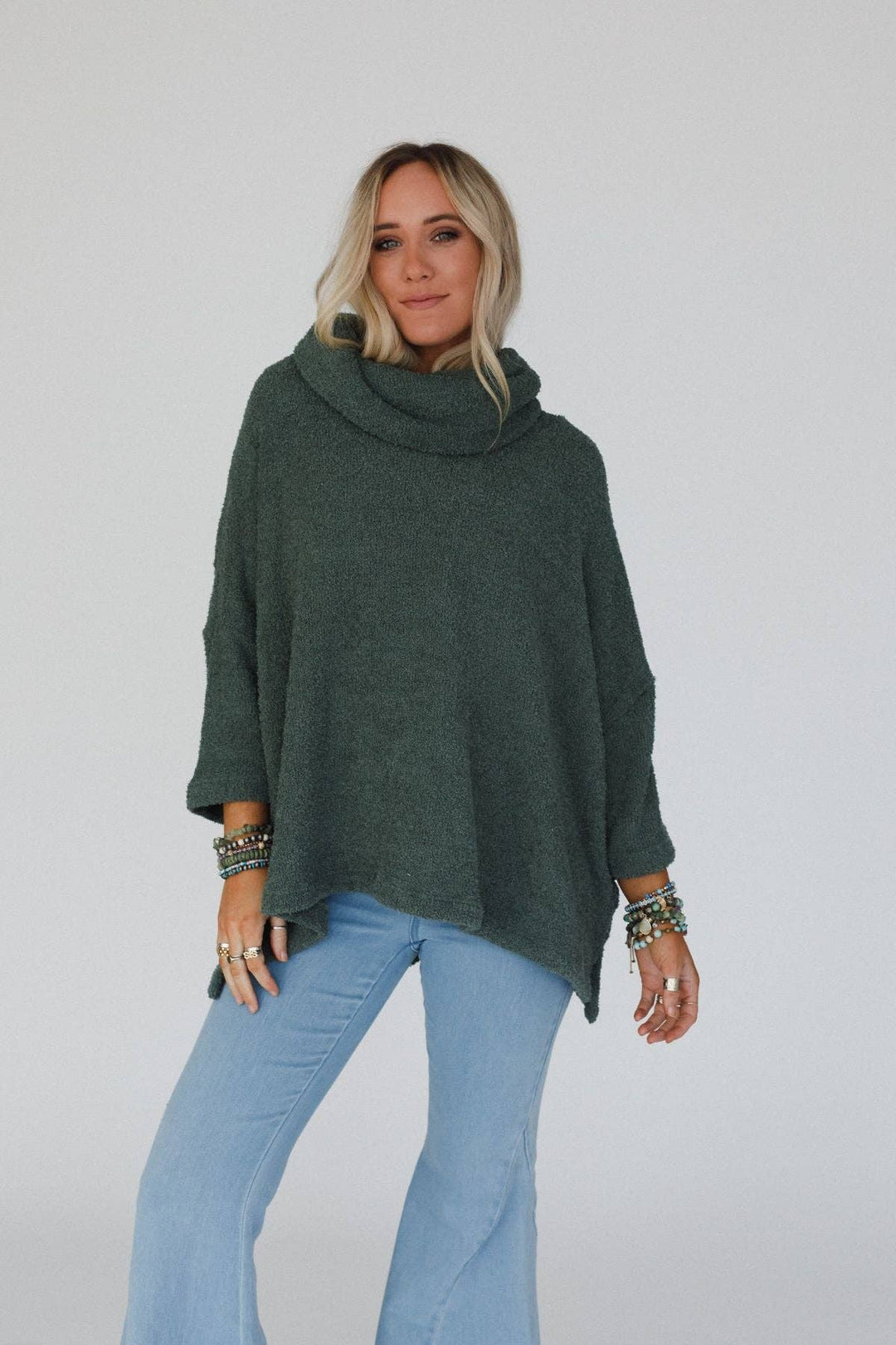 Hartlie Sweater Top - Basil