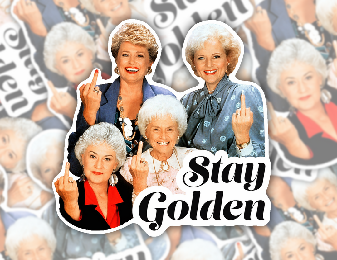 Stay Golden Vinyl Sticker