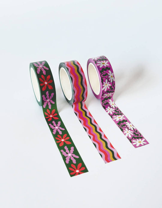 Daisy Washi Tape, Set of 3
