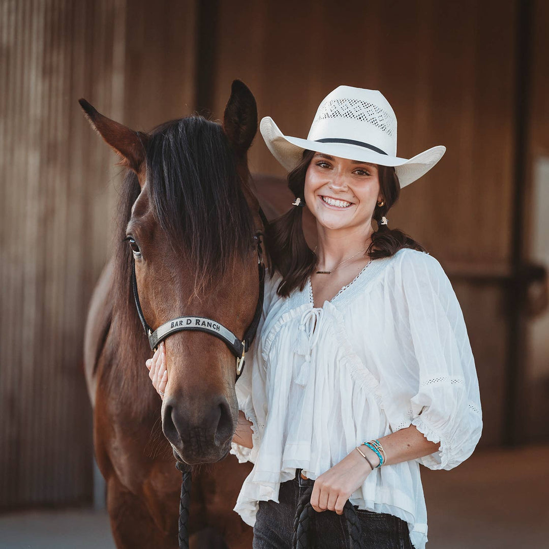 "Stride" Turquoise Cowgirl Boot Hair Tie Bracelets
