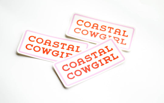 Coastal Cowgirl Vinyl Sticker