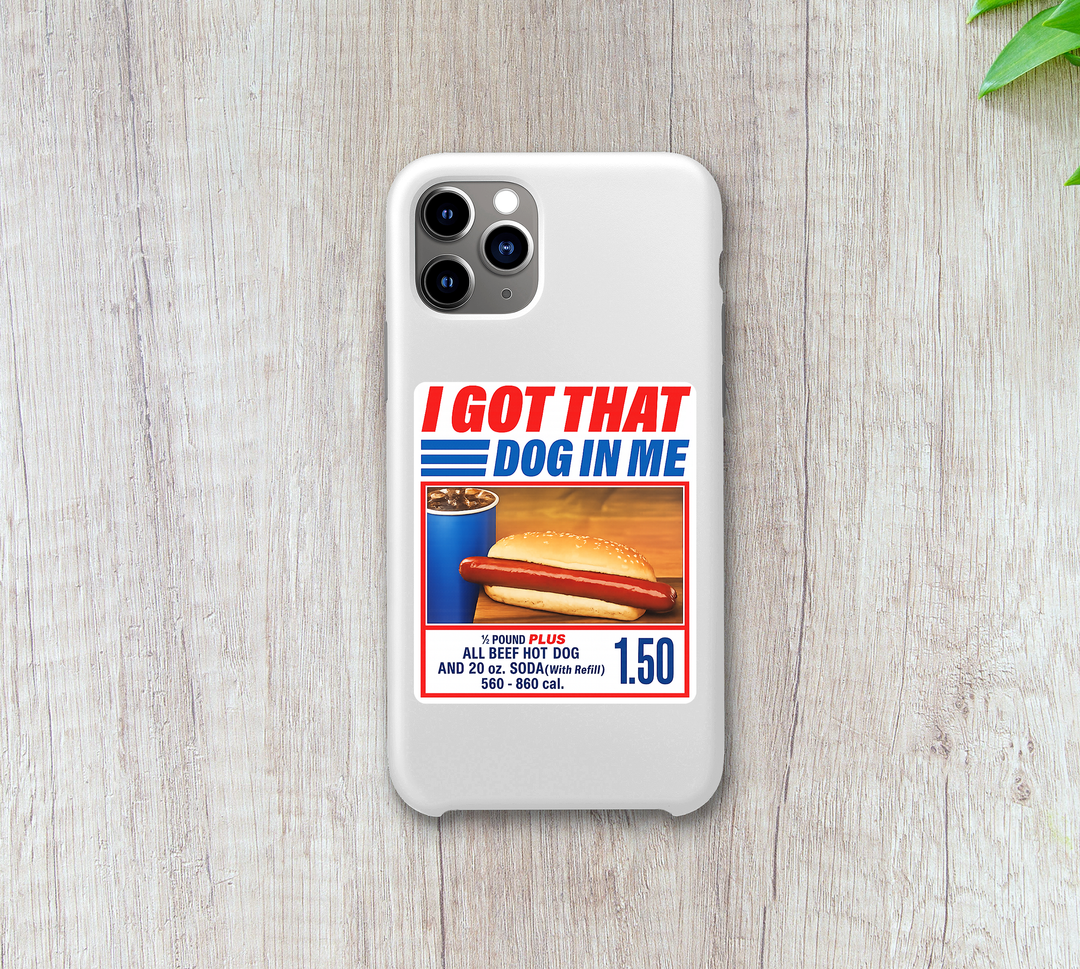 I Got That Dog In Me Funny Hot Dog Sticker Retro Food