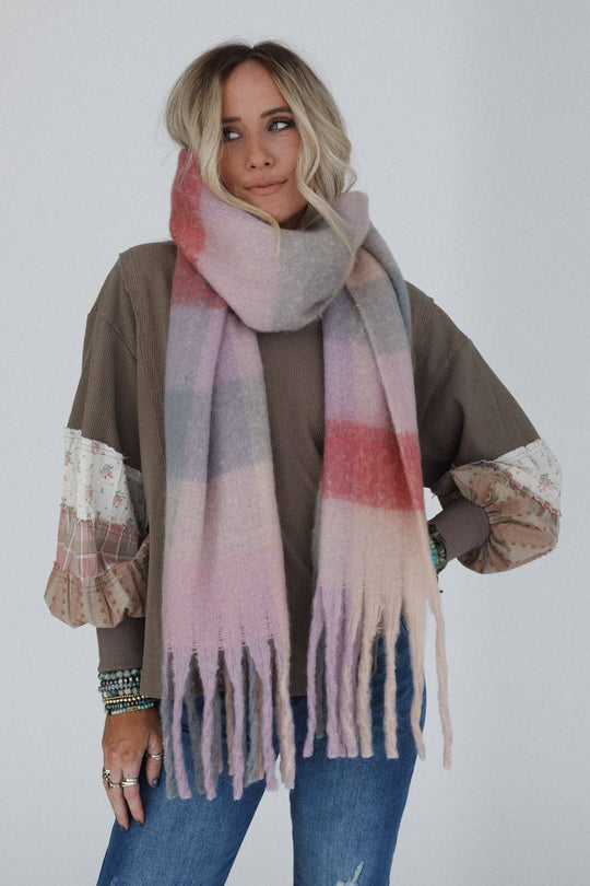 Everest Cozy Plaid Scarf