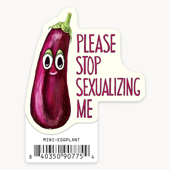Eggplant - Mini Sticker