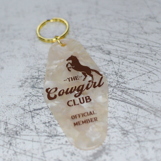 The Cowgirl Club Motel Keychain