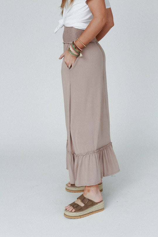 Rustic Romance Smocked Maxi Skirt