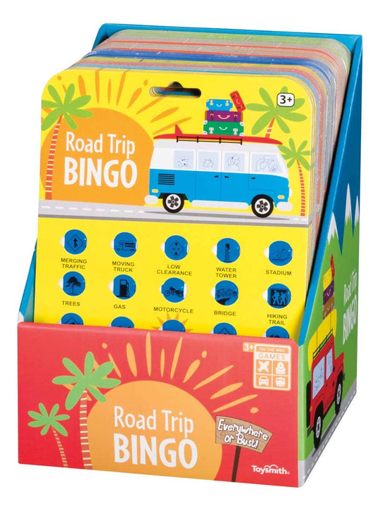 Toysmith - On the Way Games Road Trip Bingo, Travel Game