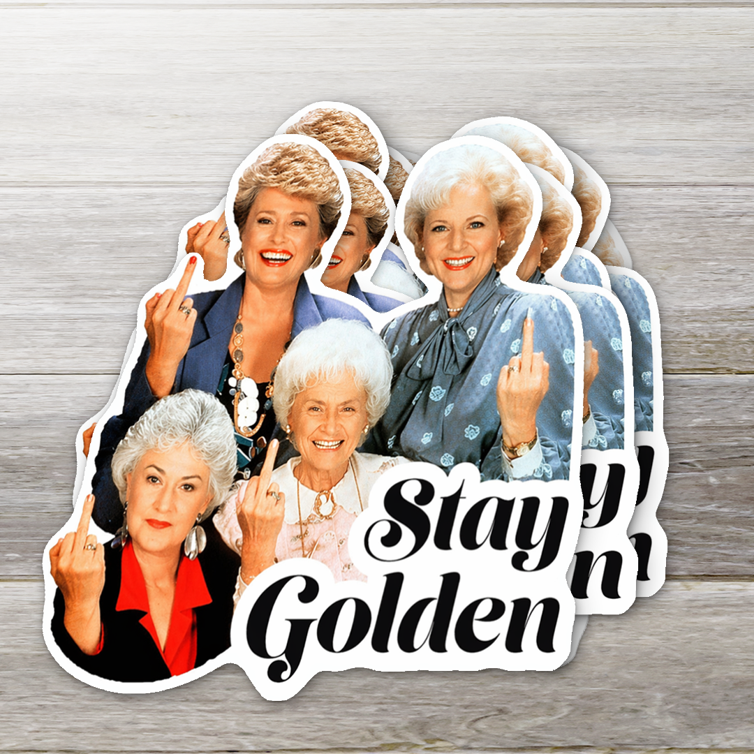 Stay Golden Vinyl Sticker