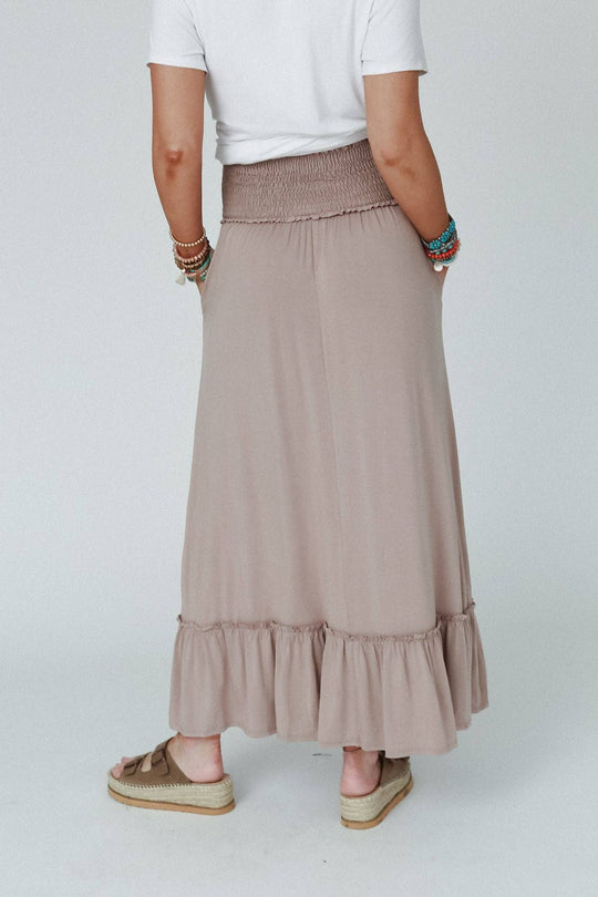 Rustic Romance Smocked Maxi Skirt