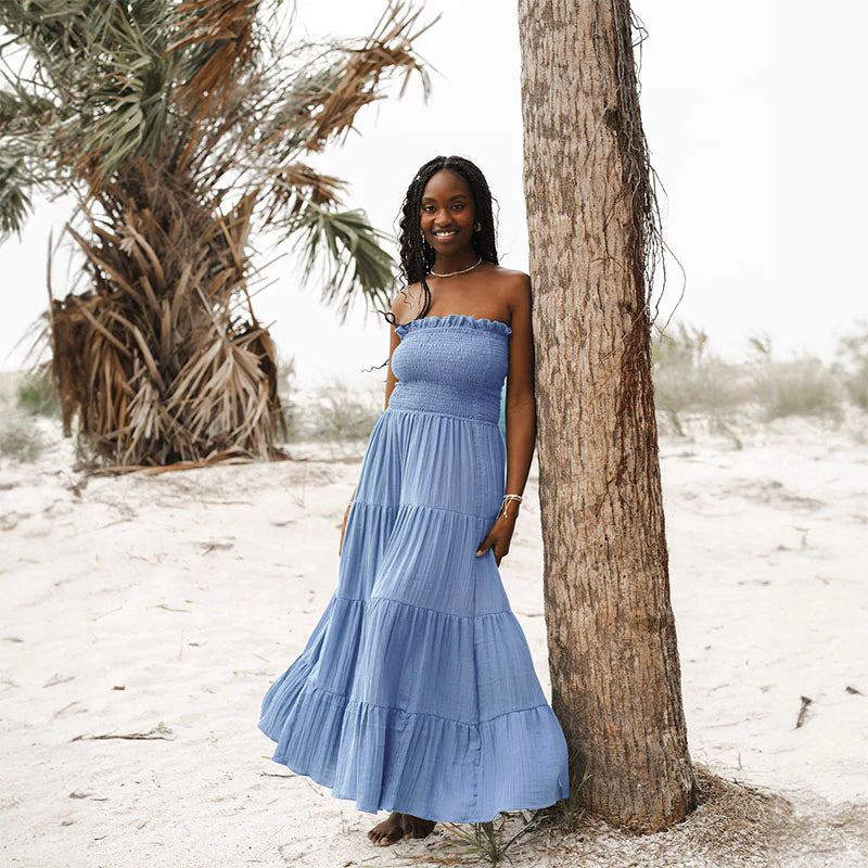 Cotton Mai Tai Maxi Dress