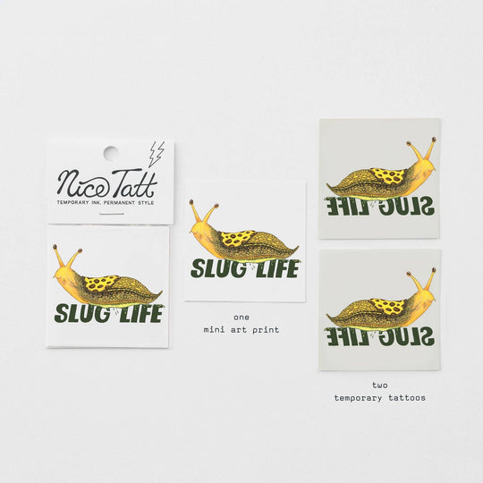 Slug Life - Temporary Tattoo