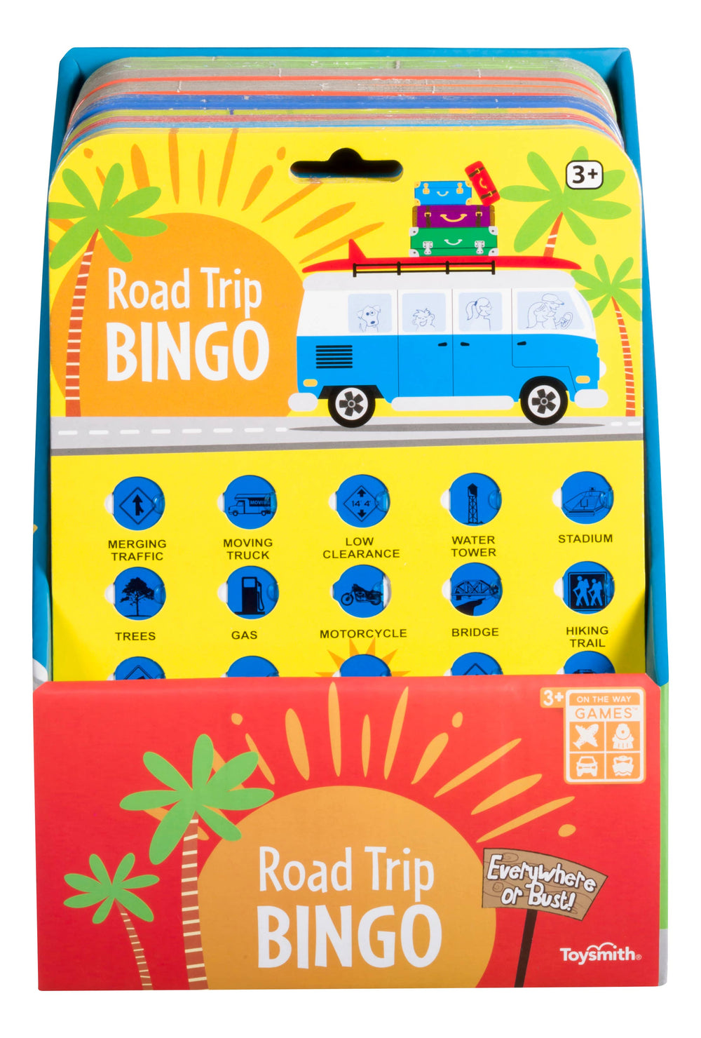 Toysmith - On the Way Games Road Trip Bingo, Travel Game