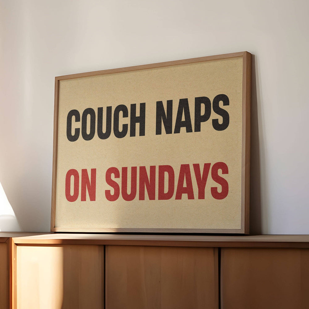 Tejas Country Club - Couch Naps On Sundays Poster Print