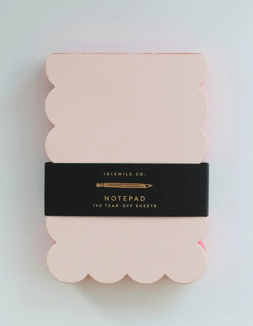 Scalloped Shaped Notepad | Peach + Persimmon Edge