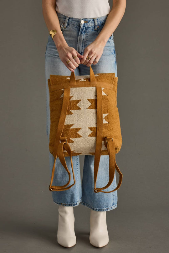 Camel & Cream Aztec Backpack