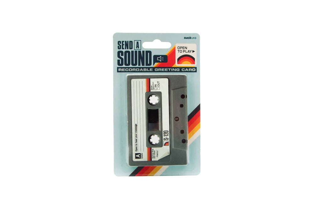 SUCK UK Ltd - USA - Record Your Own Message: Cassette Tape Greetings Card