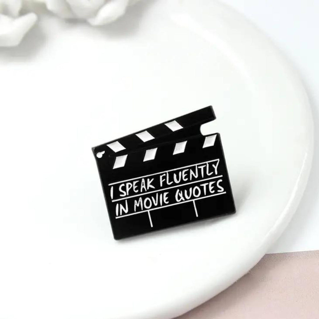 Movie Quote Lapel Pin: Perfect for Film Buffs &amp; Collectors