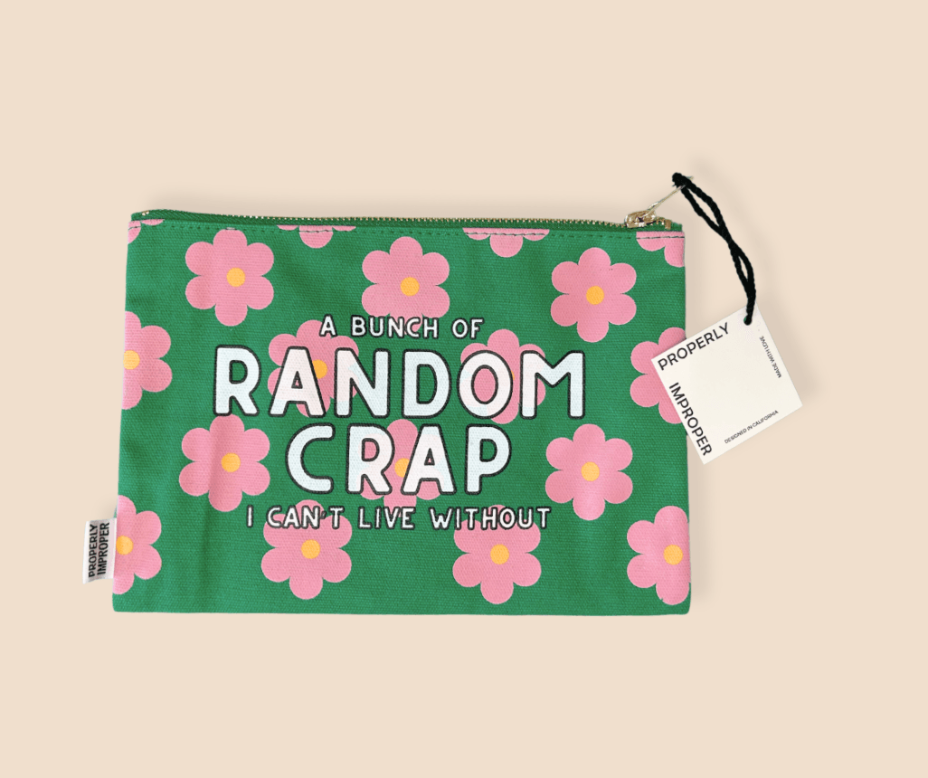 A Bunch Of Random Crap I Can’t Live Without -  Canvas Pouch - Davidson Provision Co.