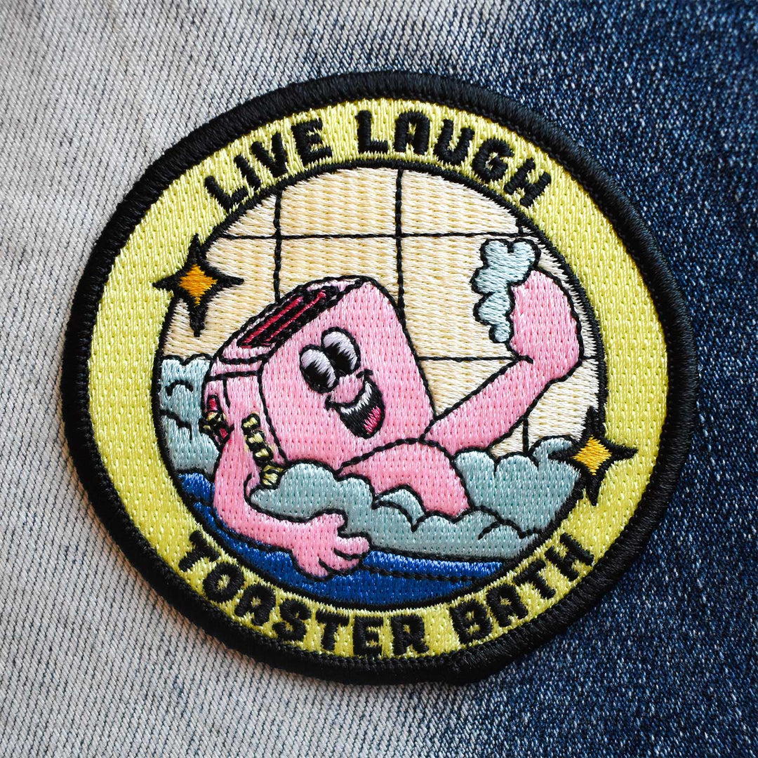 Retrograde Supply Co. - Live, Laugh, Toaster Bath (Iron-On Patch)