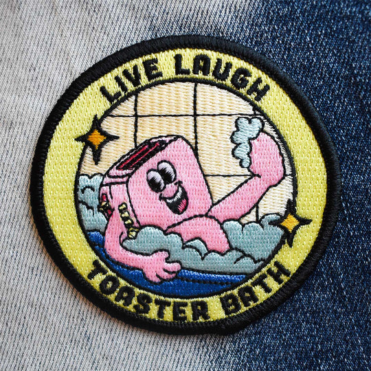 Retrograde Supply Co. - Live, Laugh, Toaster Bath (Iron-On Patch)