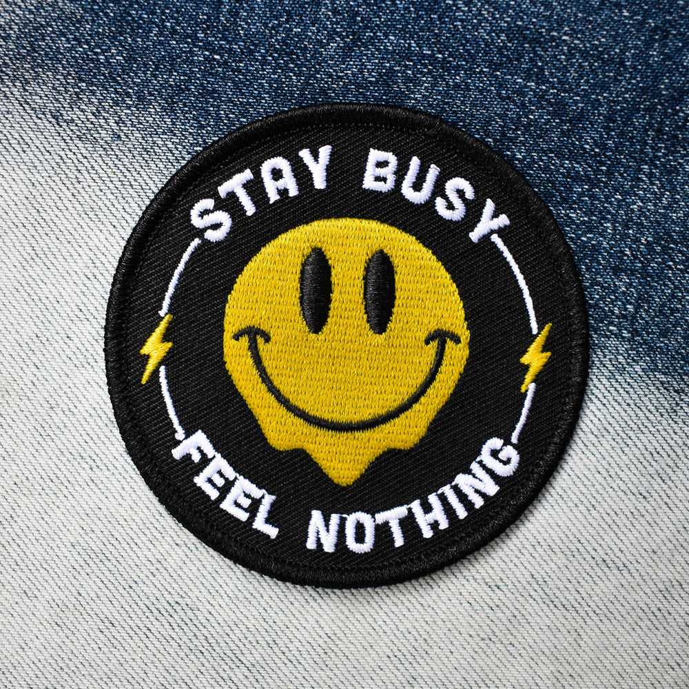 Retrograde Supply Co. - Stay Busy, Feel Nothing (Iron-On Patch)