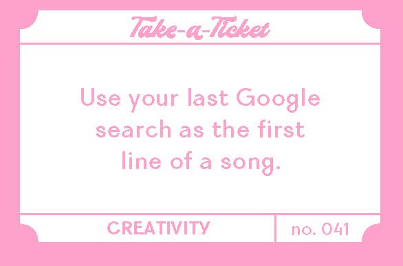 Chronicle Books - Take-a-Ticket: Creativity