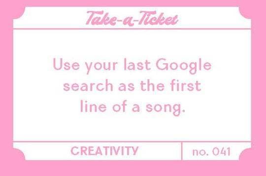 Chronicle Books - Take-a-Ticket: Creativity
