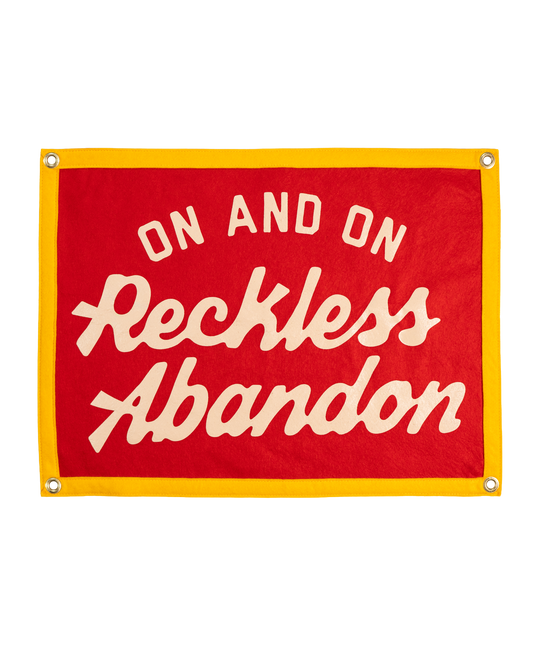 On And On Reckless Abandon Camp Flag • blink-182 x Oxford Pennant