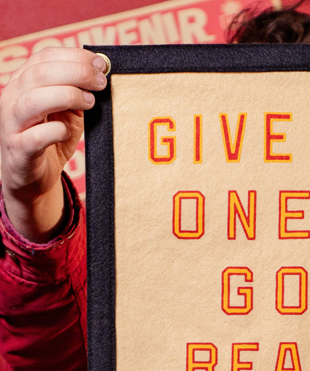 Give Me One Good Reason Why We Need To Be Like Them Camp Flag • Blink-182 x Oxford Pennant
