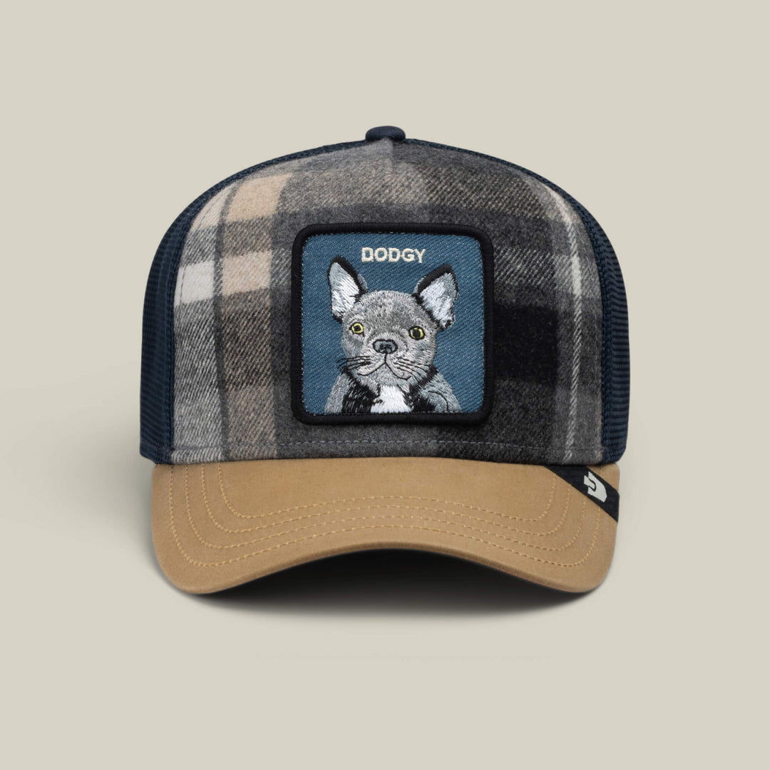 Goorin Bros Brit Frenchie trucker hat in Wax, front