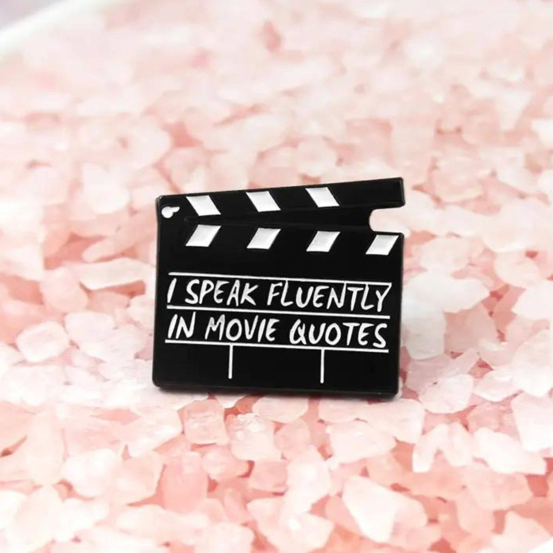 Movie Quote Lapel Pin: Perfect for Film Buffs &amp; Collectors