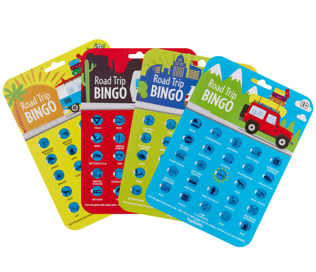 Toysmith - On the Way Games Road Trip Bingo, Travel Game