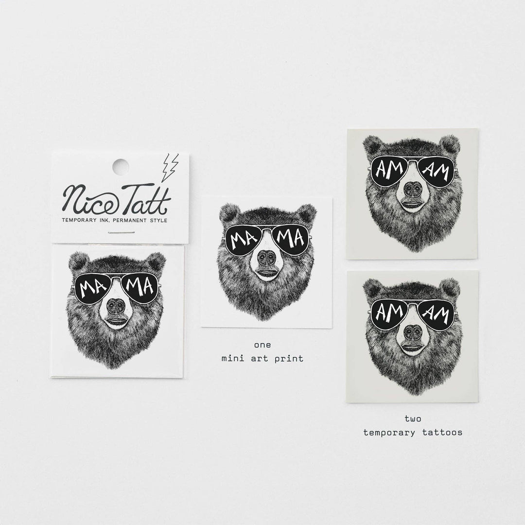 Mama Bear - Temporary Tattoo