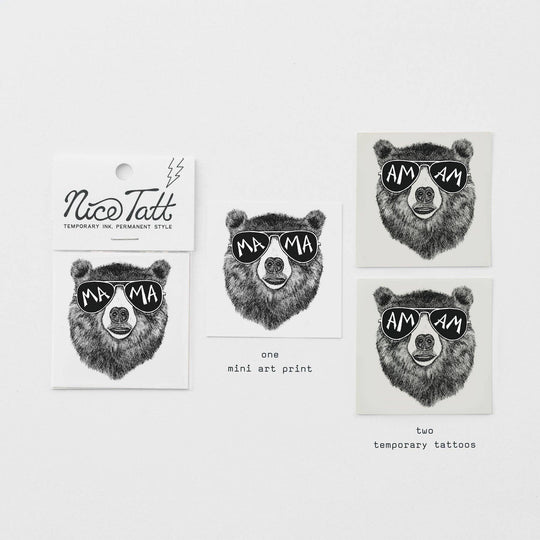 Mama Bear - Temporary Tattoo