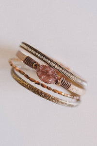 Dusty Horizon Layered Bracelet - Camel