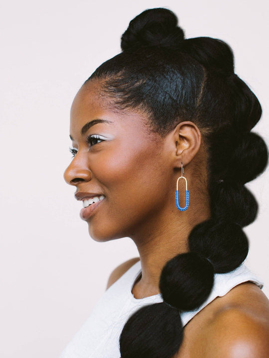 Macramé Link Earrings