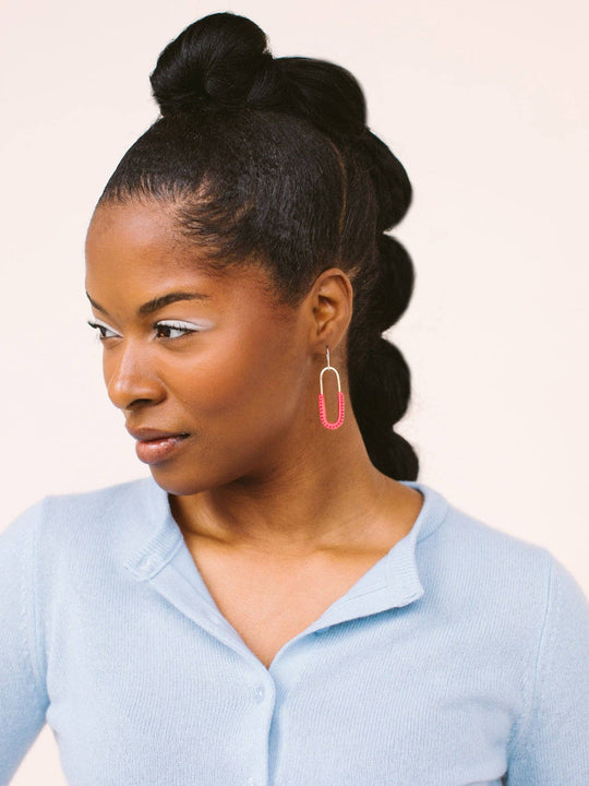 Macramé Link Earrings