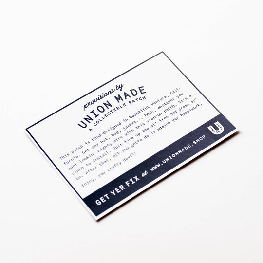 Union Made - Take the Scenic Route Embroidered Iron on Patch