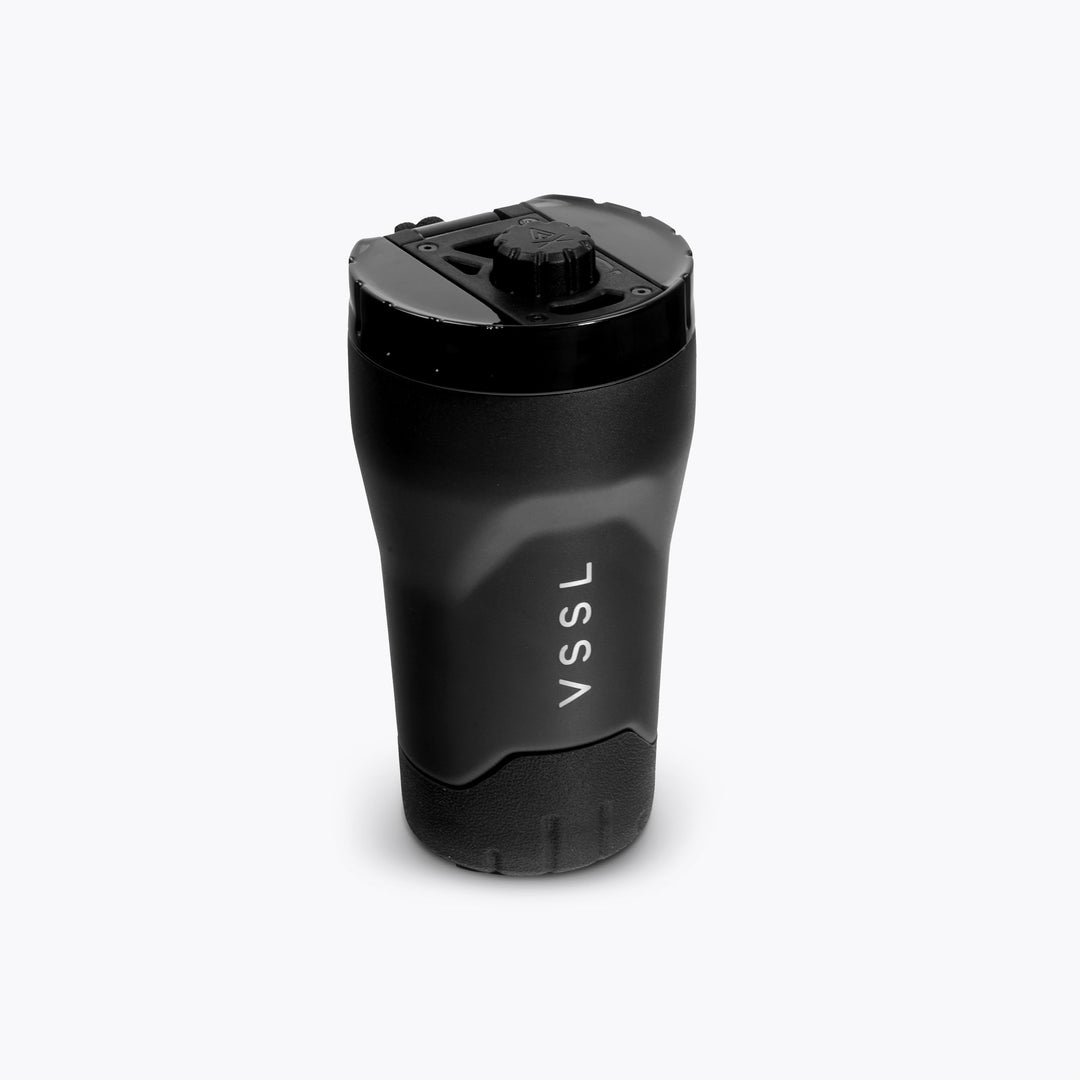 Rift Tumbler 10 oz in Black, VSSL, detail