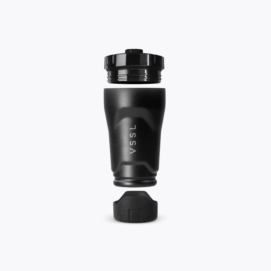 Rift Tumbler 10 oz in Black, VSSL, detail