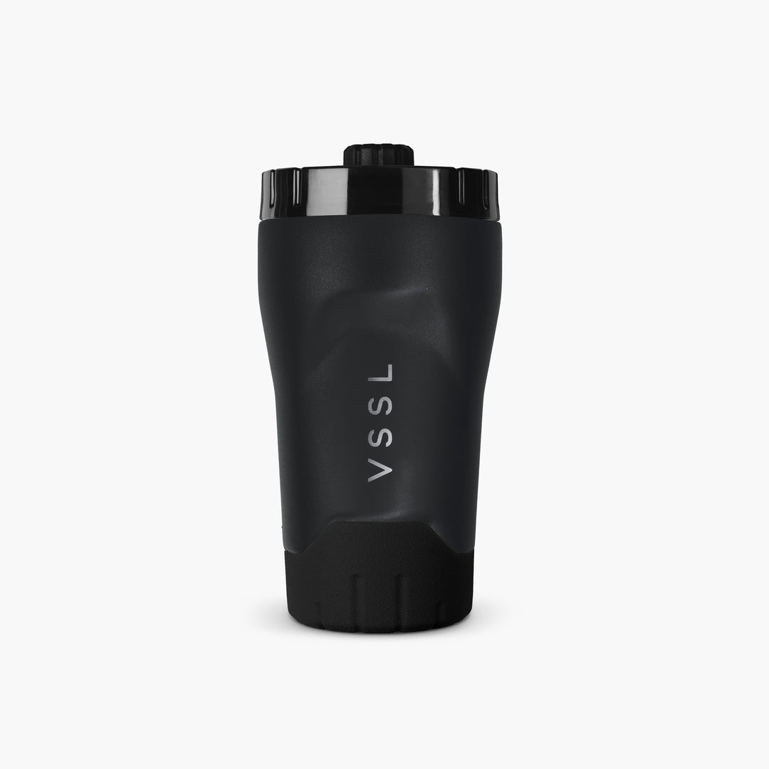 Rift Tumbler 10 oz in Black, VSSL, front