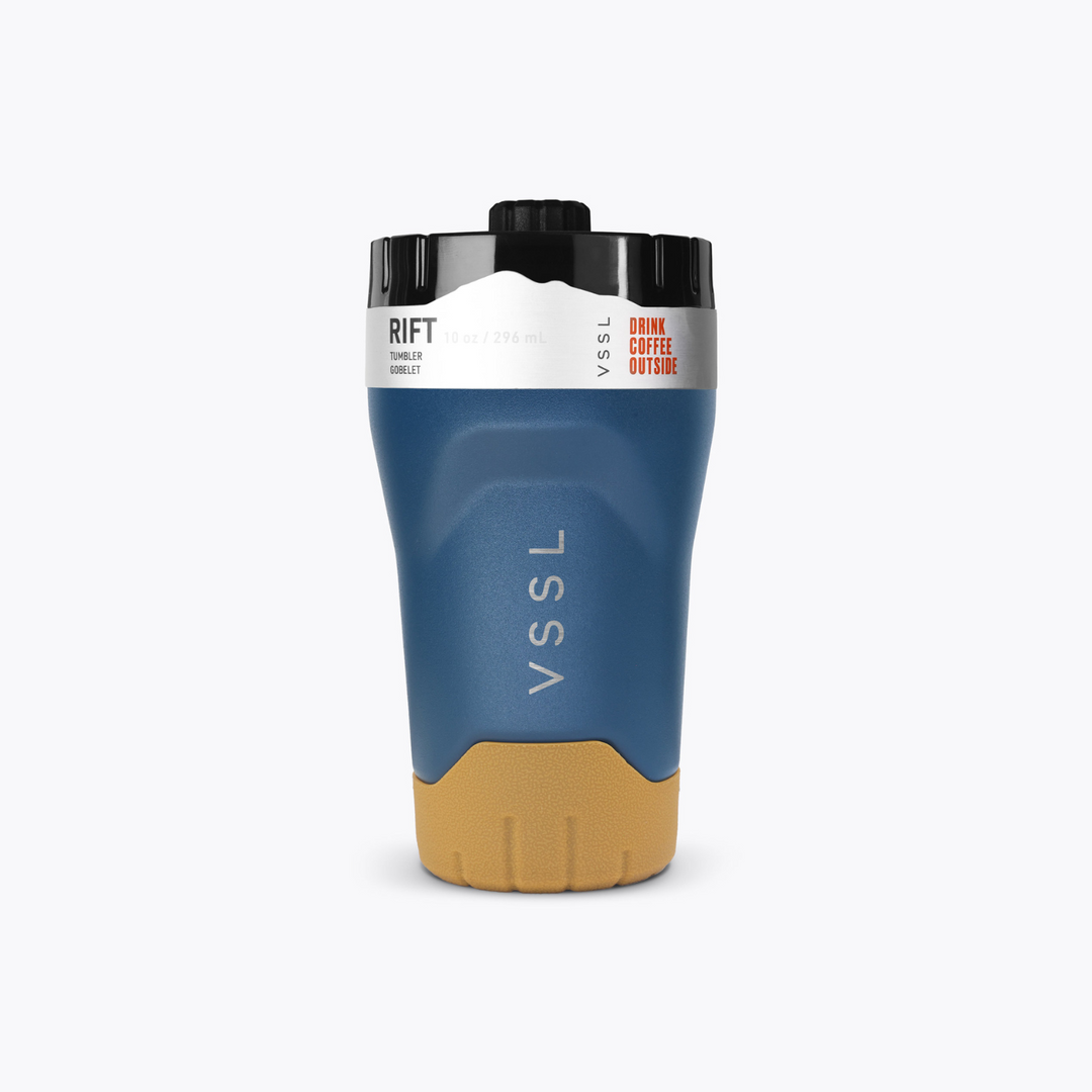 Rift Tumbler 10 oz in Pacific Blue, VSSL, lifestyle