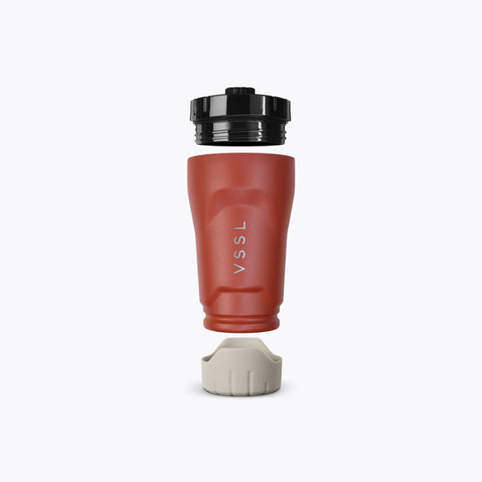 Rift Tumbler 10 oz in Rusty Buckets, VSSL, detail