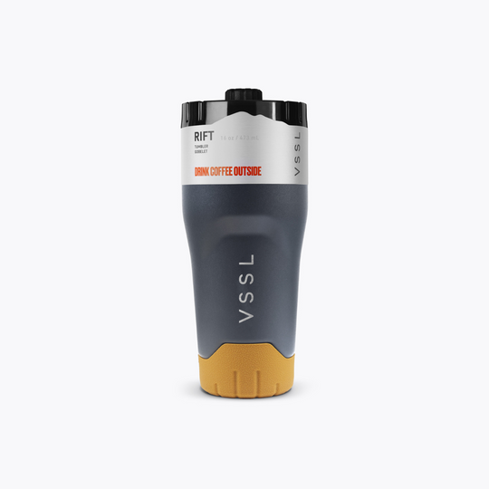 Rift Tumbler 16 oz in Ash, VSSL, lifestyle