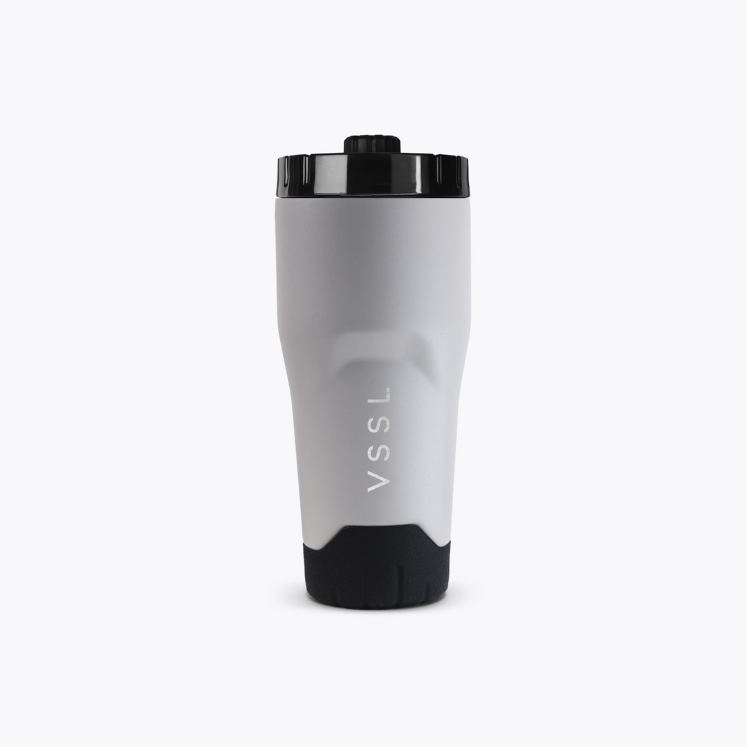 Rift Tumbler 16 oz in Stone, VSSL, front