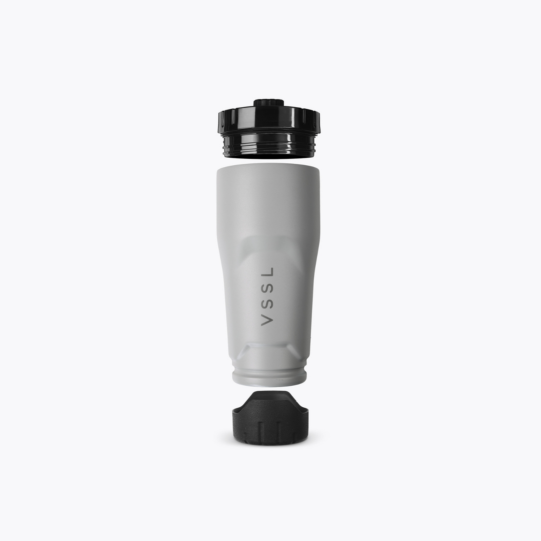 Rift Tumbler 16 oz in Stone, VSSL, detail