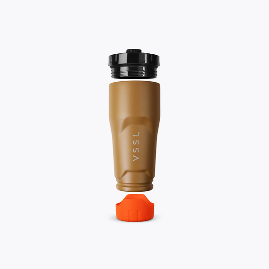 Rift Tumbler 16 oz in Sahara, VSSL, detail
