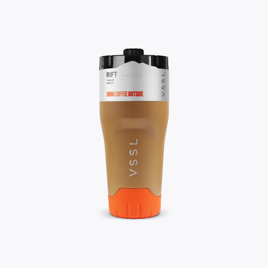 Rift Tumbler 16 oz in Sahara, VSSL, lifestyle